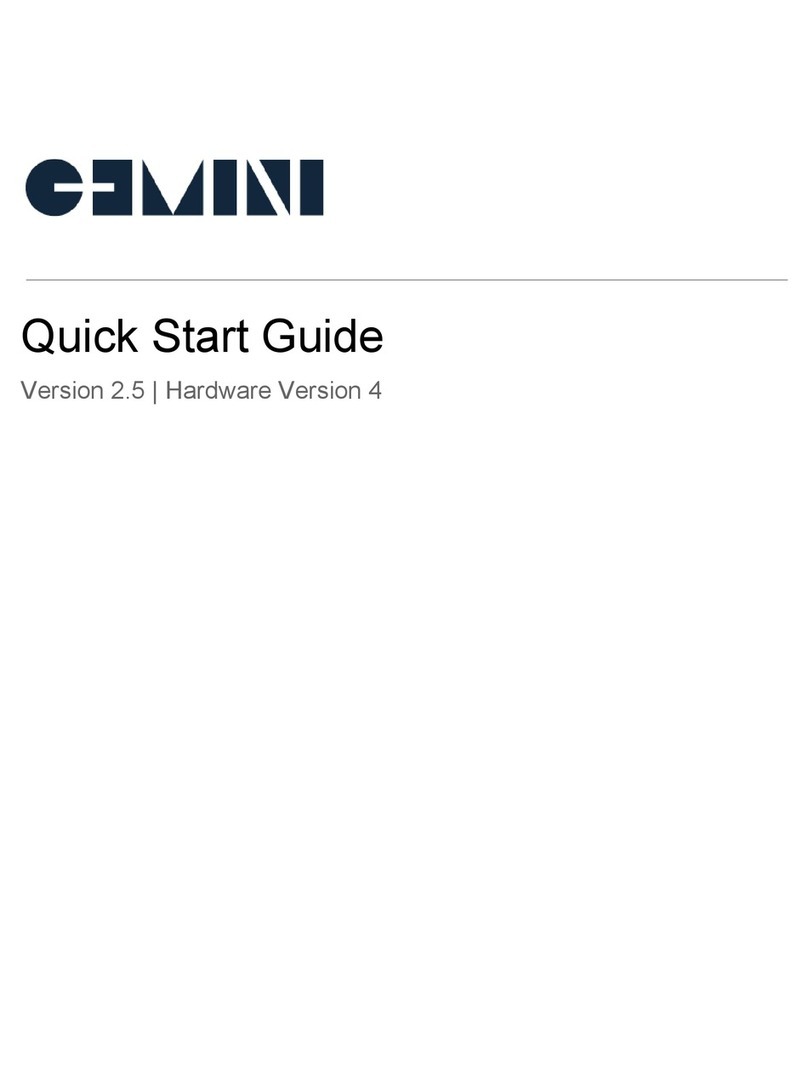 Gemini Appliance IM-2400H quick start guide