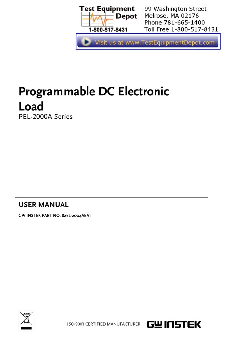 GW Instek PEL-2000A Series user manual GW Instek PEL-2000A Series user manual