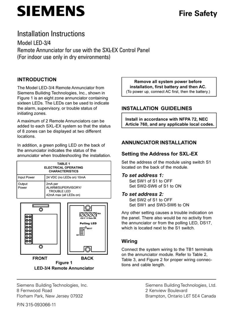 Siemens LED-3 User manual