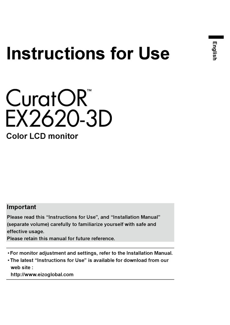 Eizo CuratOR EX2620-3D User manual