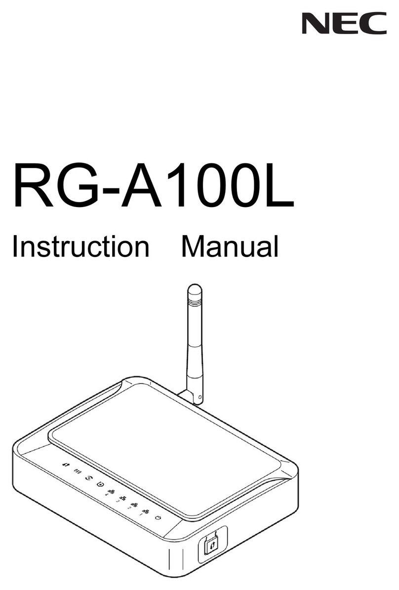 NEC RG-A100L instruction manual