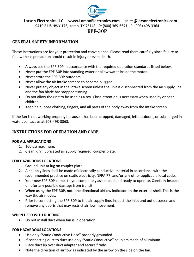 Larson Electronics EPF-30P User manual