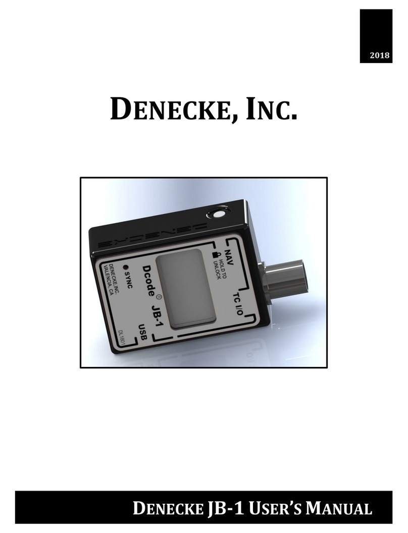 DENECKE JB-1 user manual