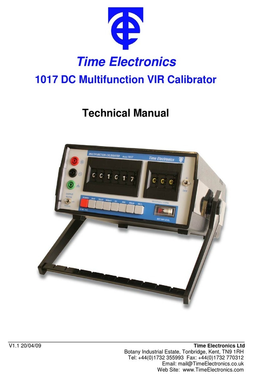 Time Electronics 1017 Technical instructions