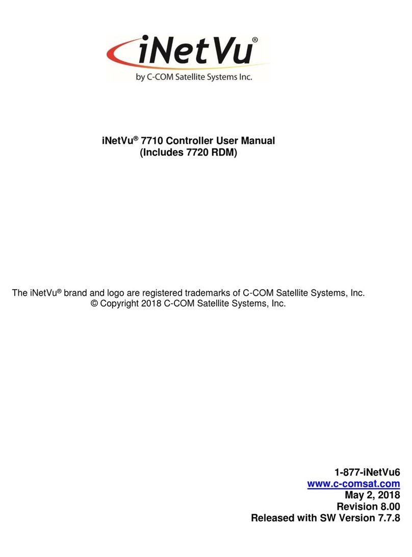 C-COM Satellite Systems iNetVu 7710 User manual