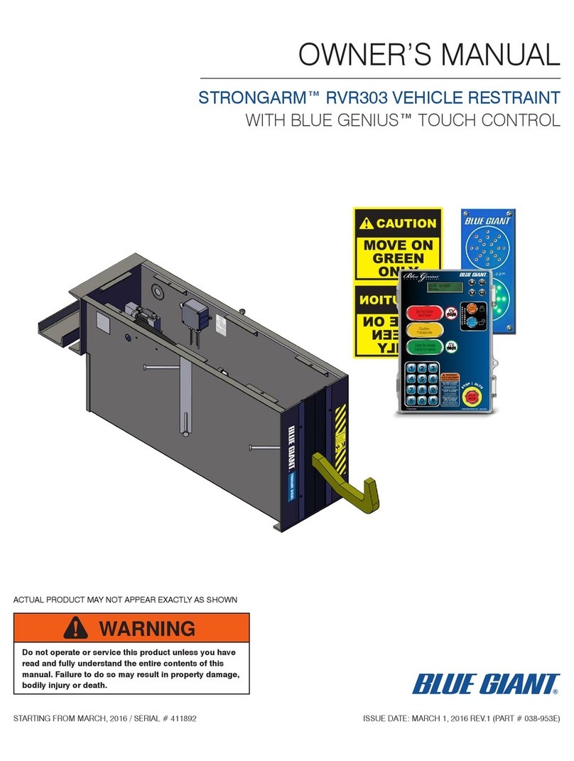 Blue Giant STRONGARM RVR303 owner's manual Blue Giant STRONGARM RVR303 owner's manual