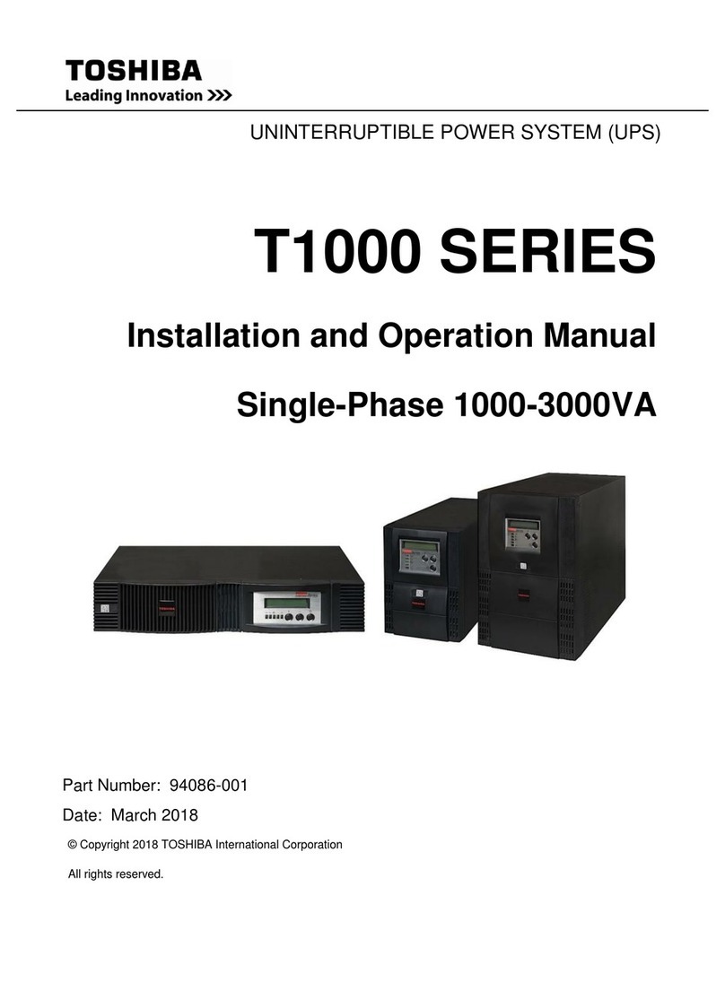 Toshiba T1000 Series User manual