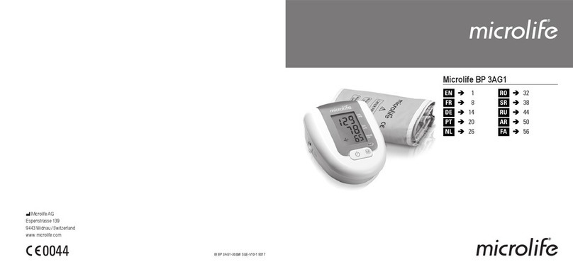 Microlife BP 3AG1 User manual