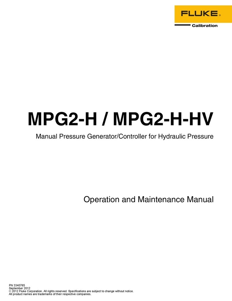 Fluke Calibration MPG2-H Operation and maintenance manual Fluke Calibration MPG2-H Operation and maintenance manual