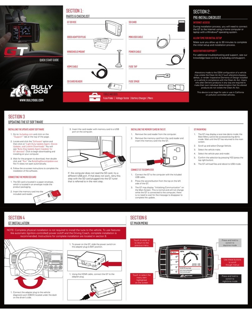 Bully Dog GT User manual