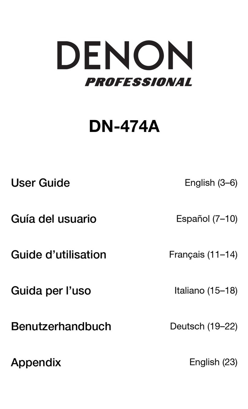Denon Professional DN-474A user guide