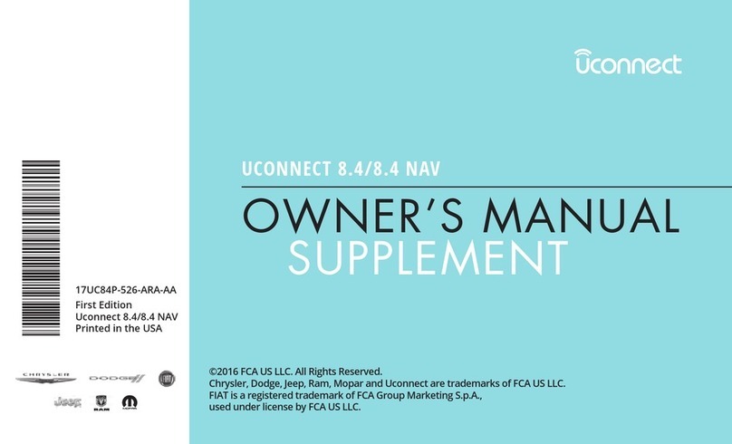 Uconnect Touch 8.4 owner's manual