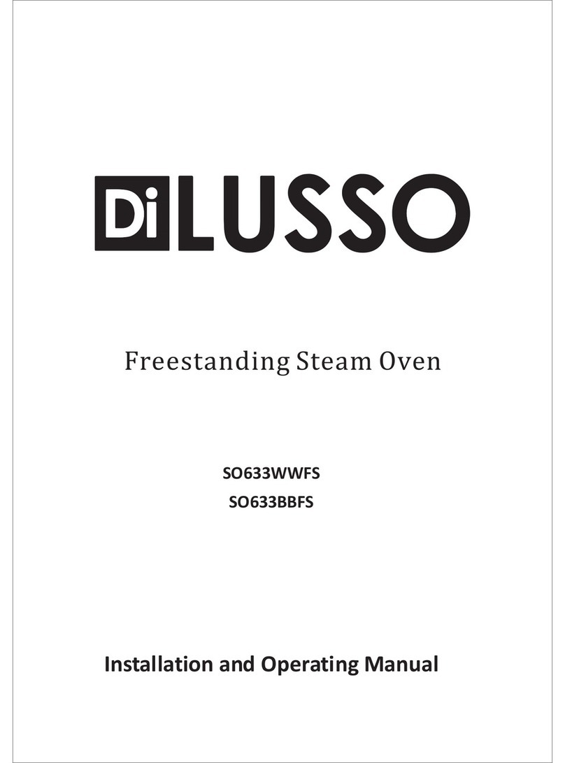 diLUSSO SO633WWFS Installation and operating manual