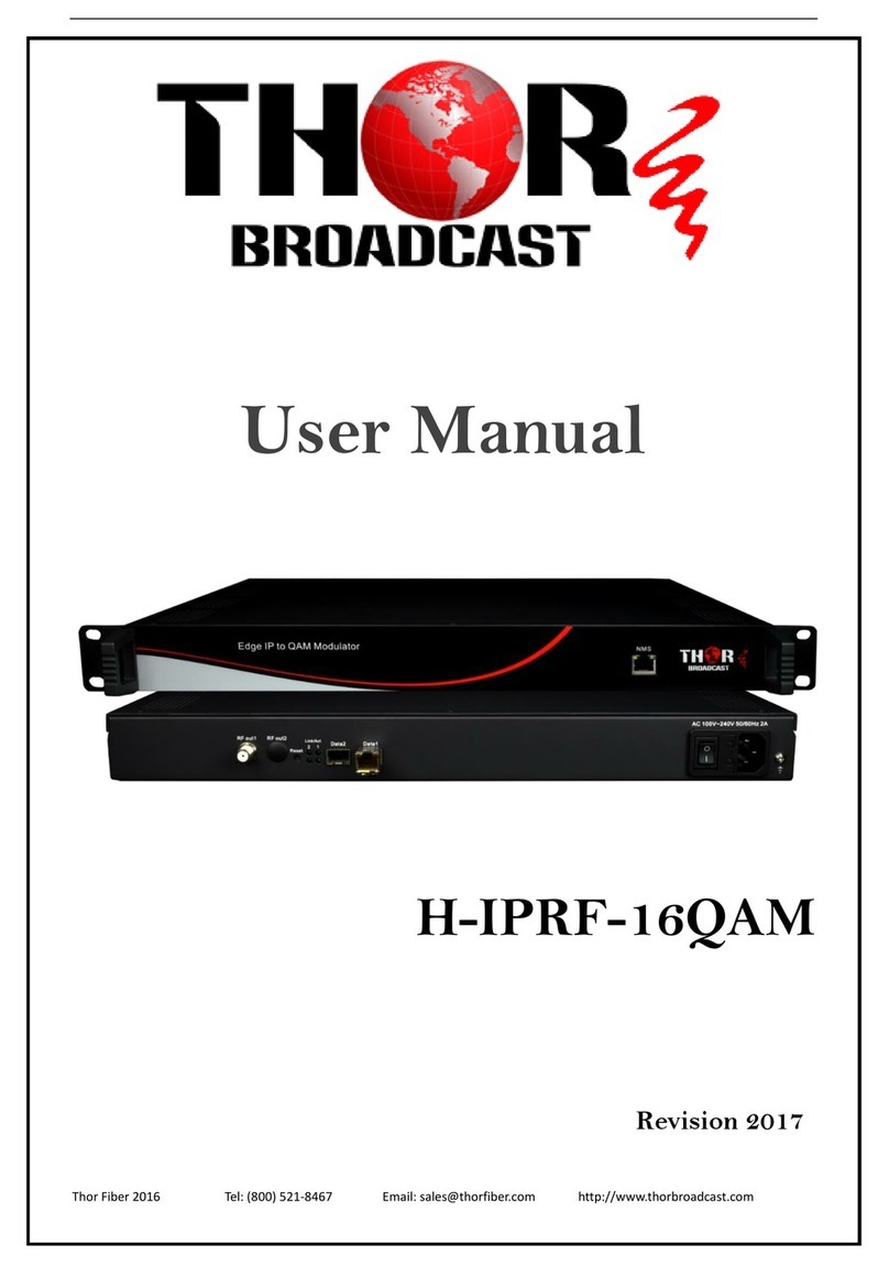 Thor Broadcast H-IPRF-16QAM user manual