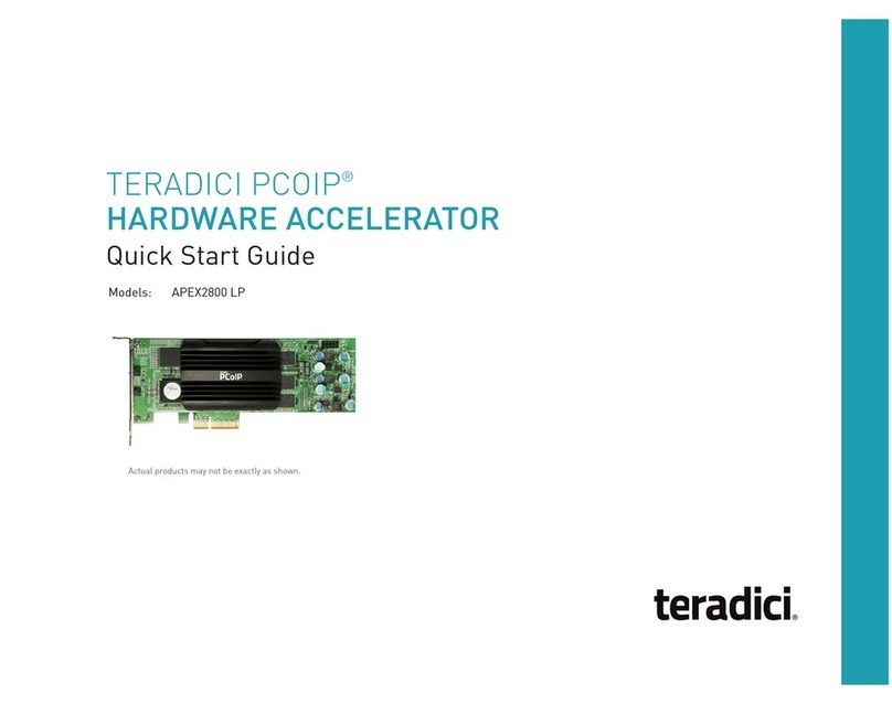 Teradici PCOIP APEX2800 LP quick start guide