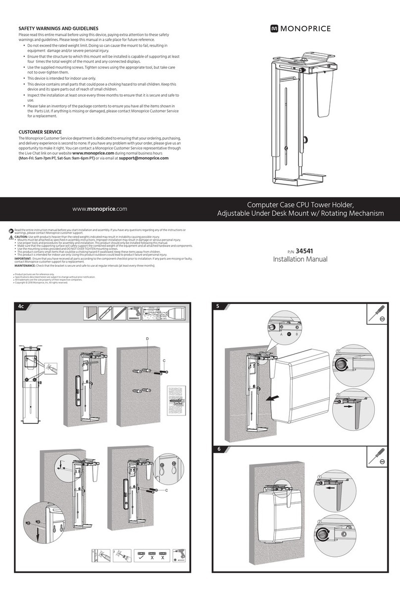 Monoprice 34541 installation manual