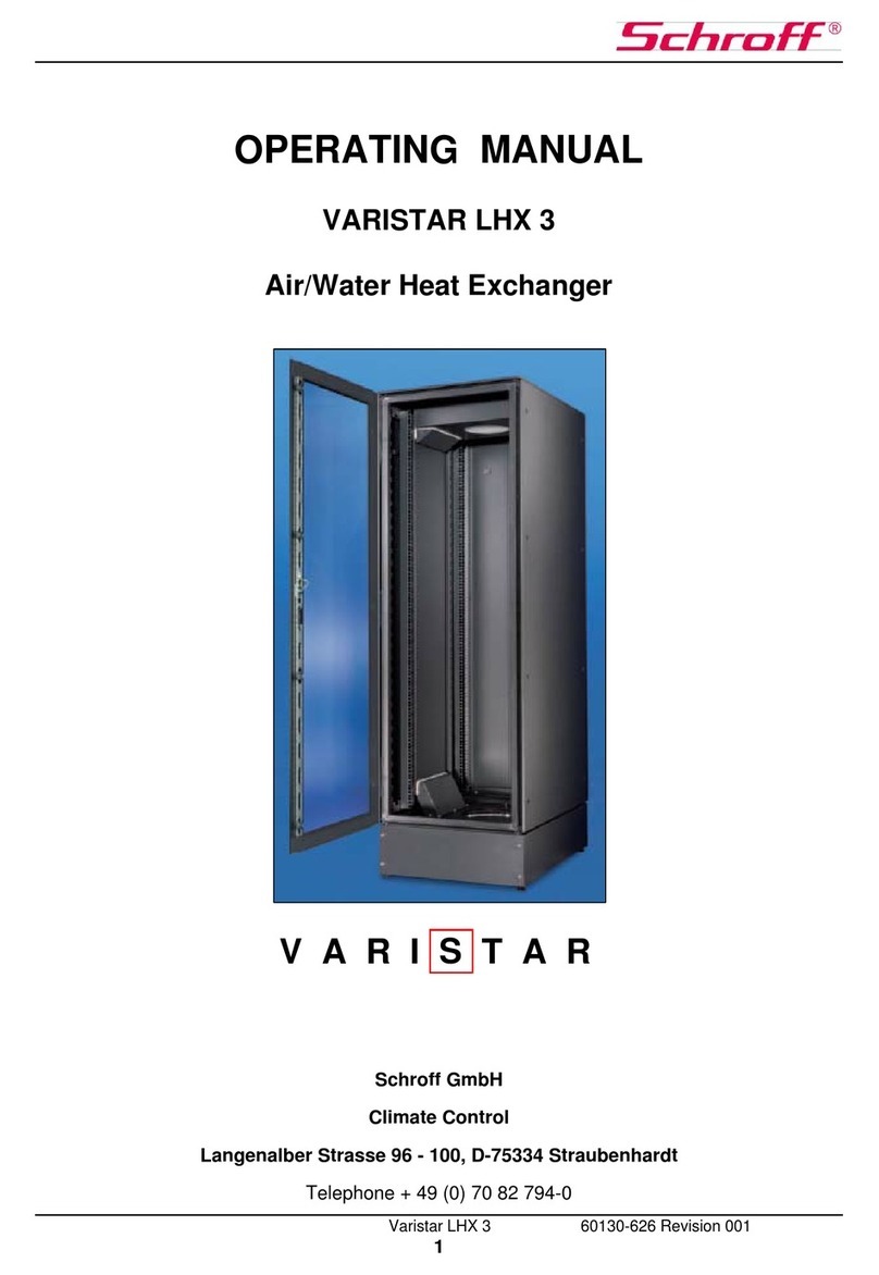 schroff VARISTAR LHX 3 operating manual