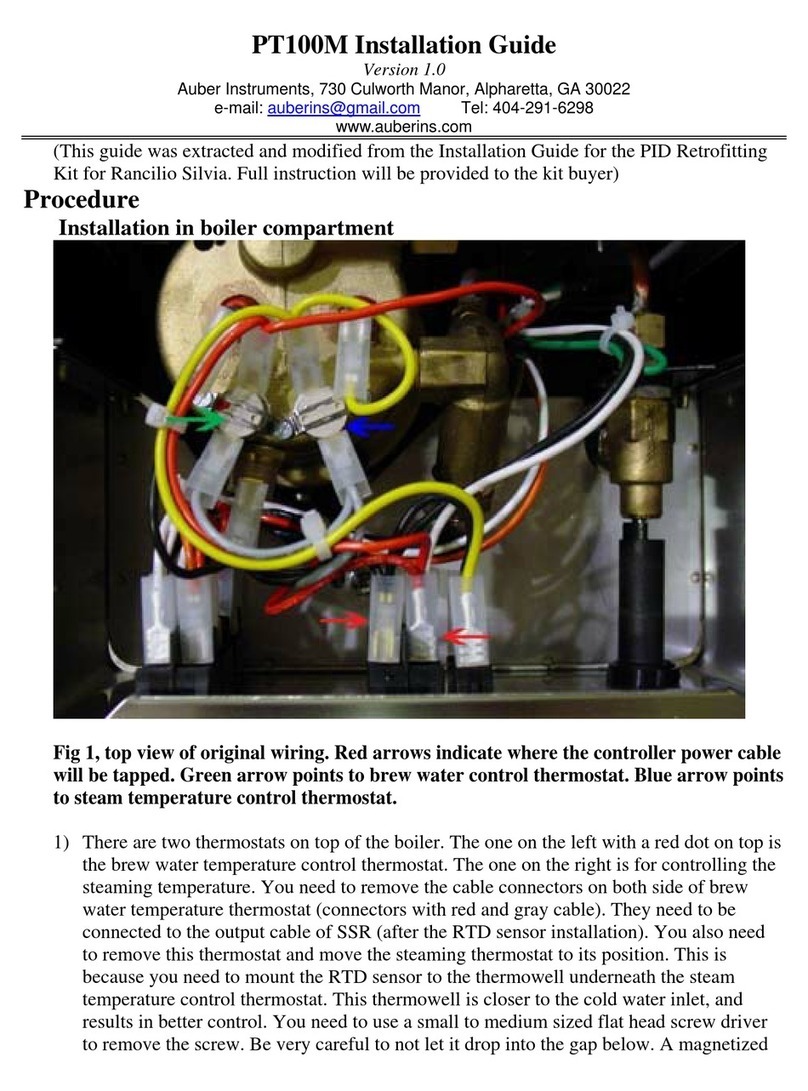 Auber PT100M installation guide Auber PT100M installation guide