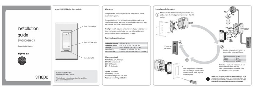Sinope SW2500ZB-C4 installation guide