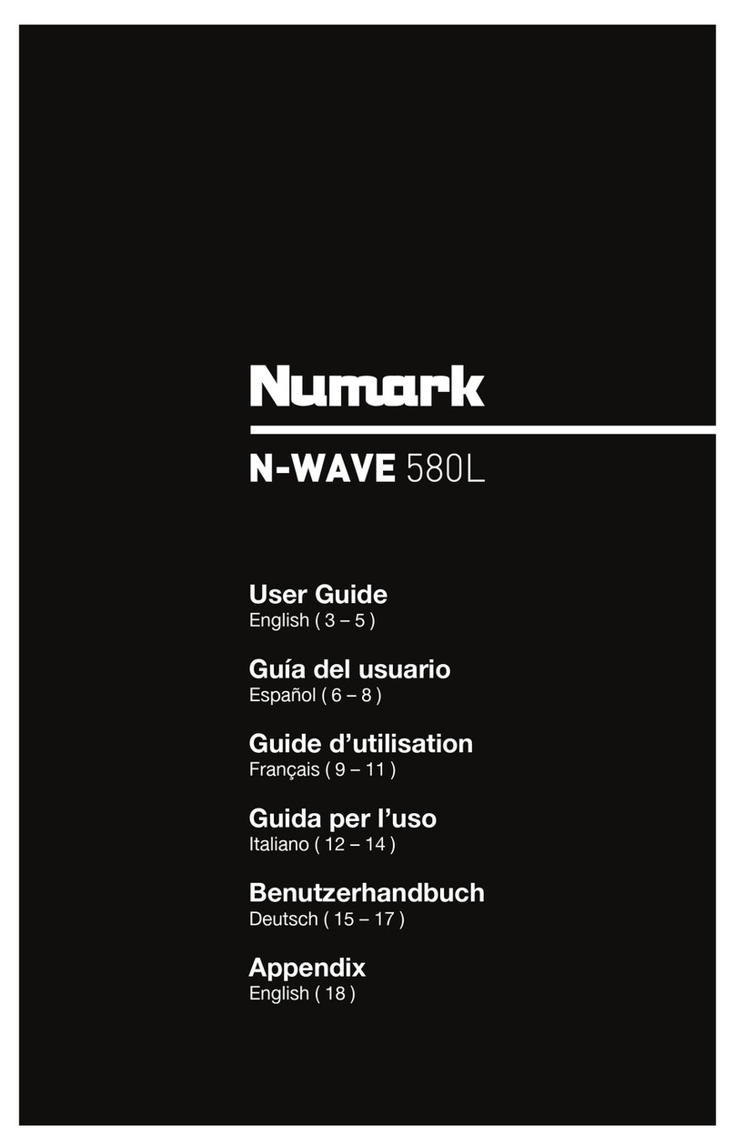 Numark N-Wave 580L User manual