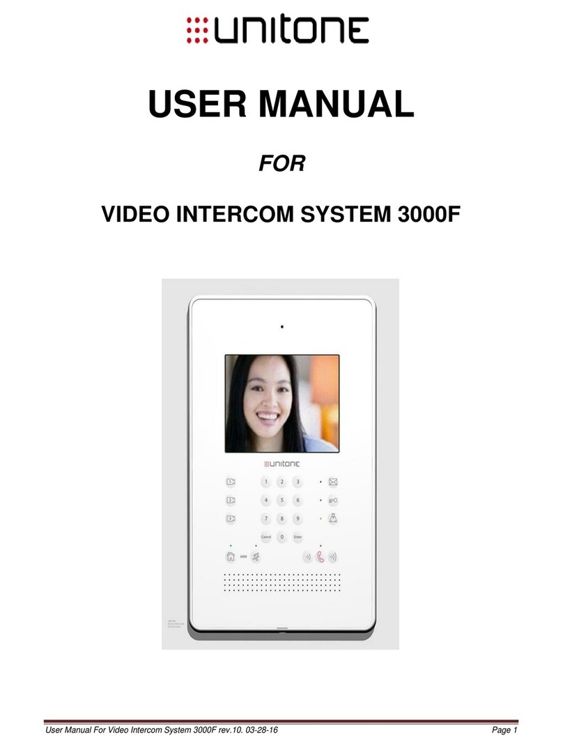Unitone 3000F user manual