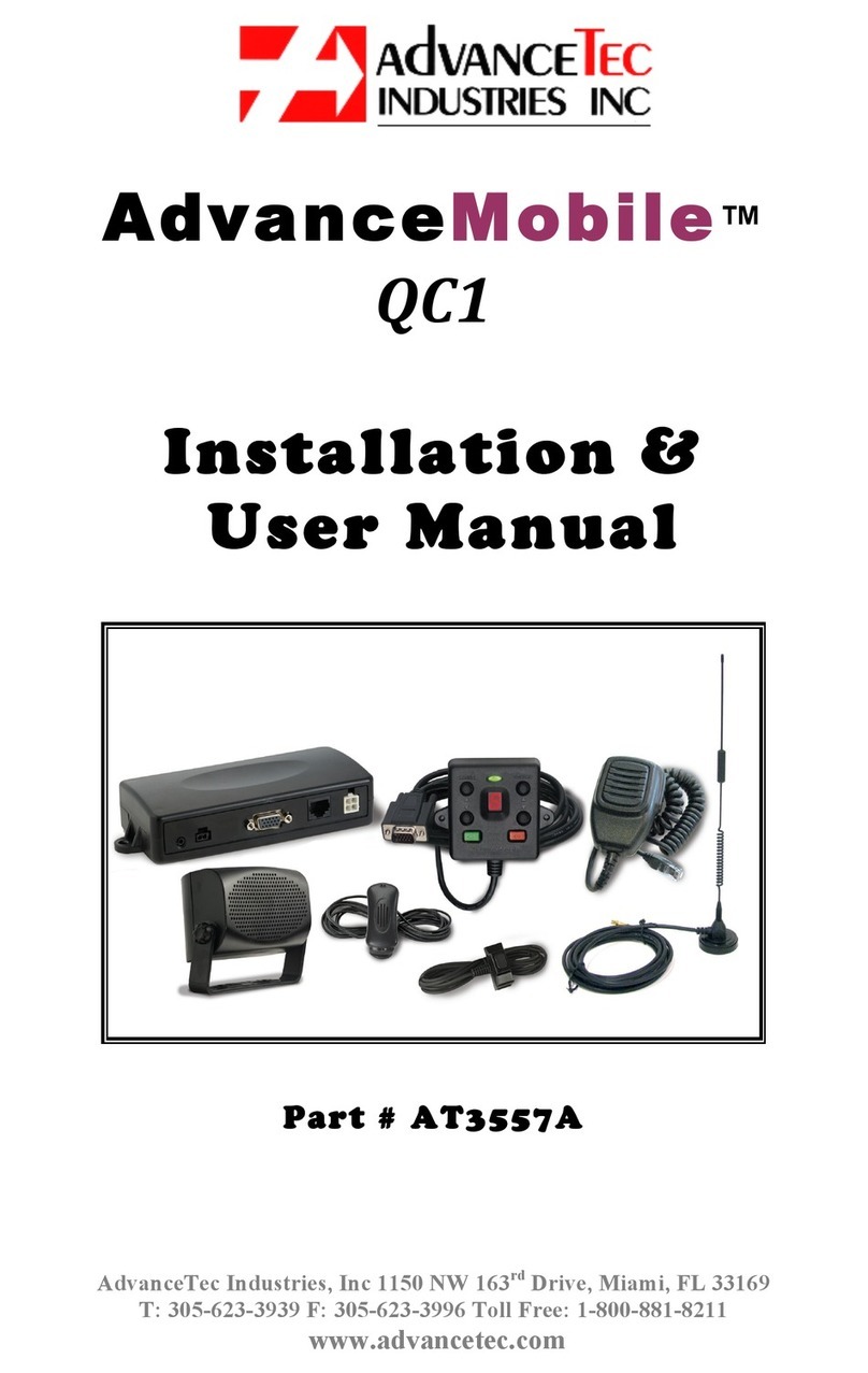 AdvanceTec AdvanceMobile QC1 Installation & user manual