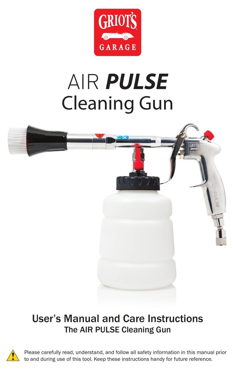 Griots Garage AIR PULSE User's manual and care instructions