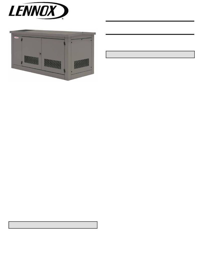 Lennox RGEN30 User manual