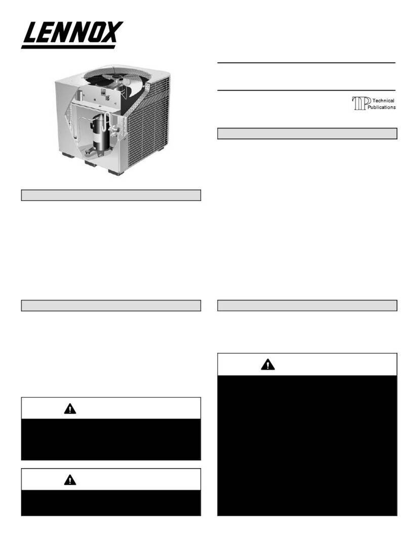 Lennox HSXA15 SERIES User manual
