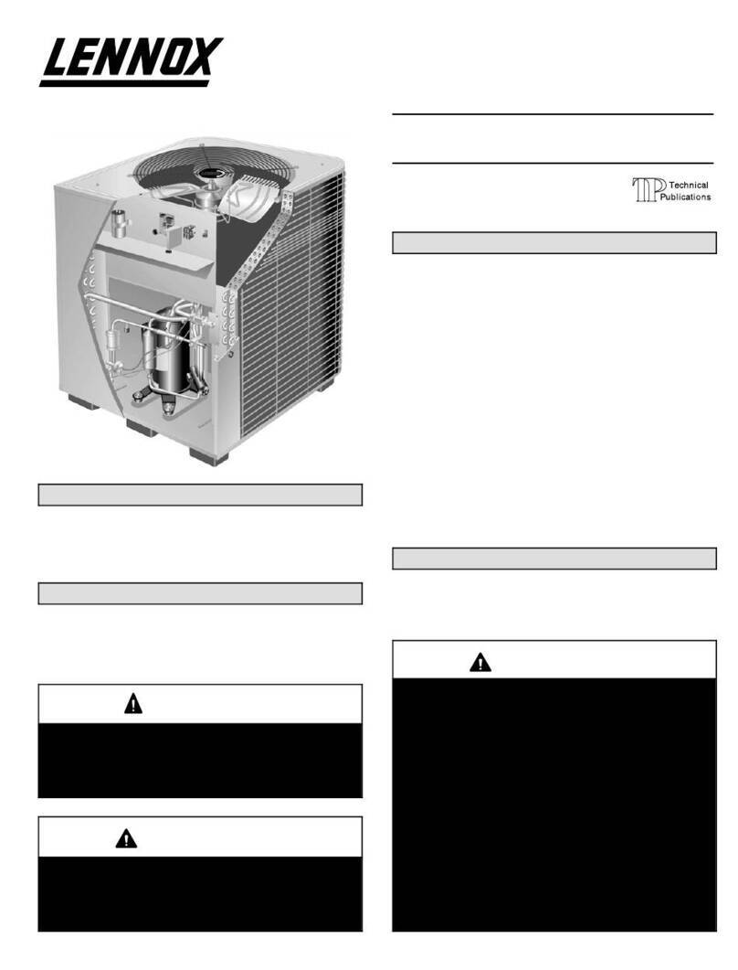 Lennox HP27 SERIES User manual Lennox HP27 SERIES User manual