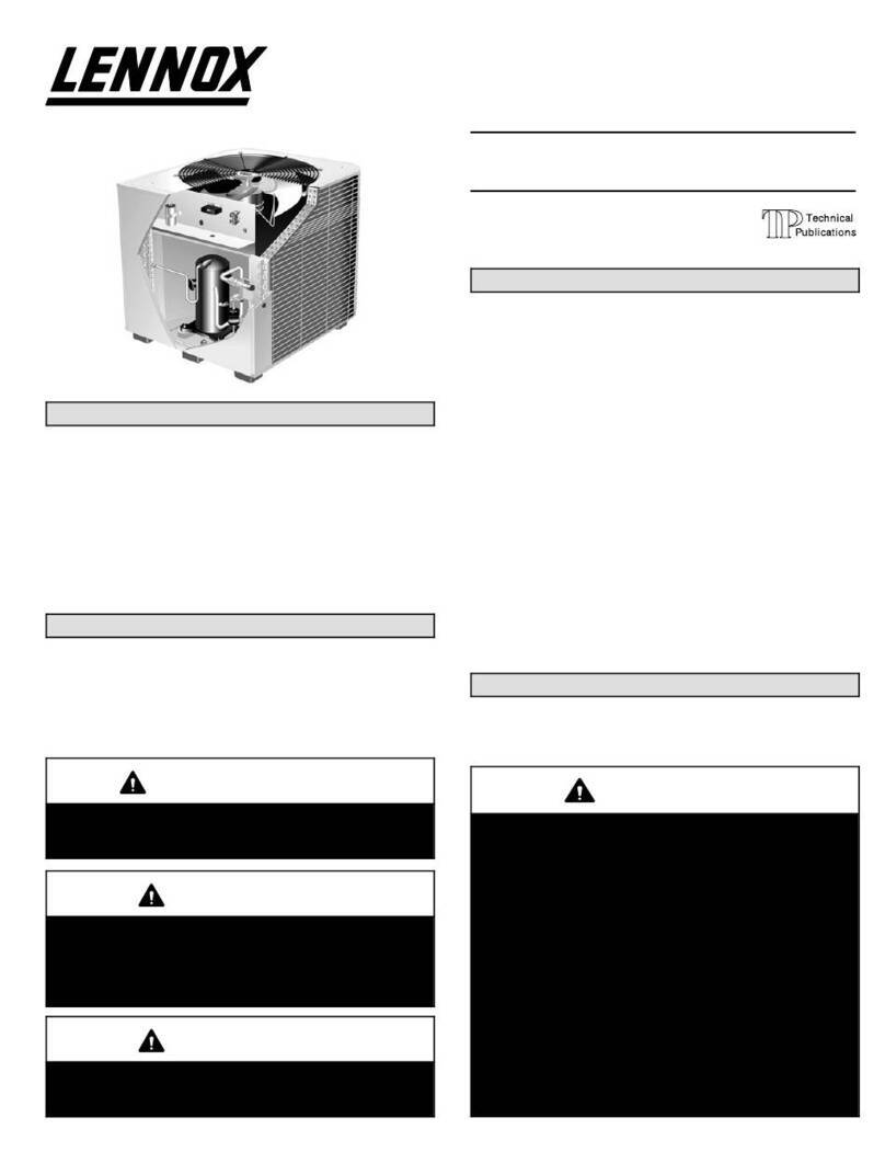 Lennox HSXA19 SERIES User manual