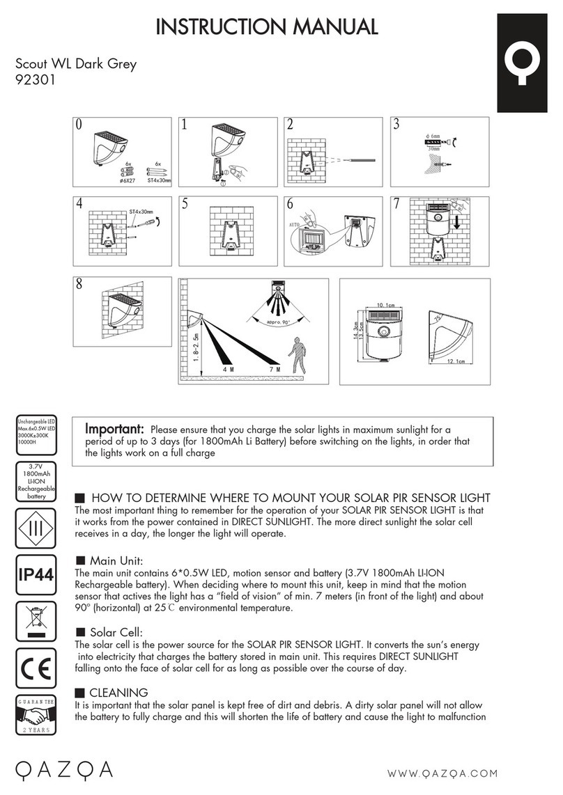 Qazqa Scout WL Dark Grey instruction manual