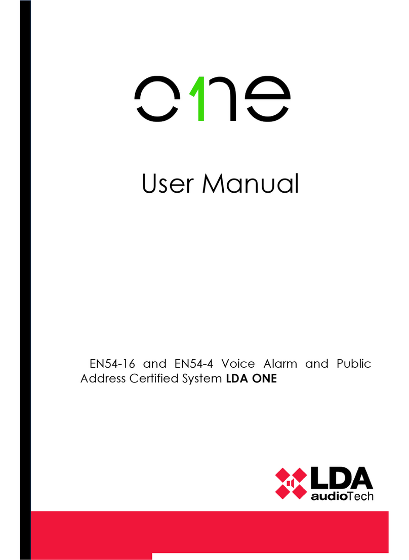 LDA Audio Tech EN54-16 User manual