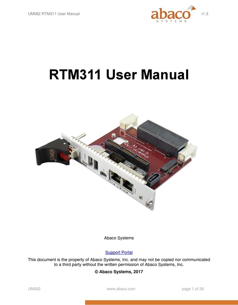 abaco systems RTM311 user manual abaco systems RTM311 user manual
