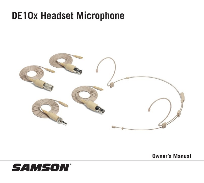 Samson DE10x User manual