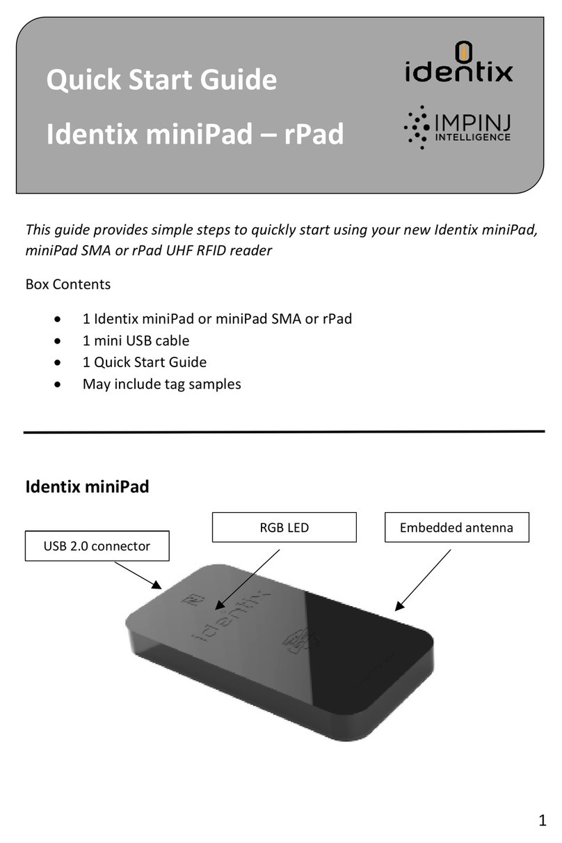 Identix miniPad User manual