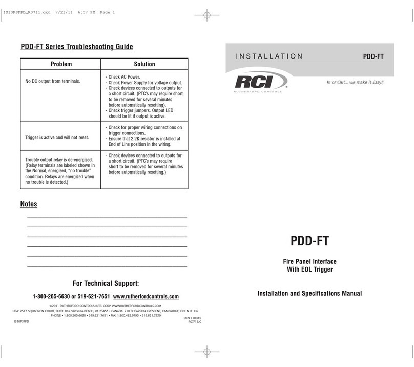 RCI PDD-FT Series troubleshooting guide