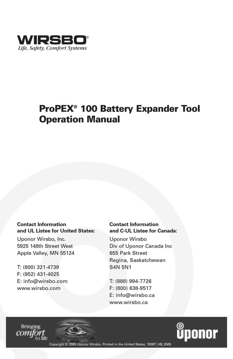 wirsbo ProPEX 100 Operation manual