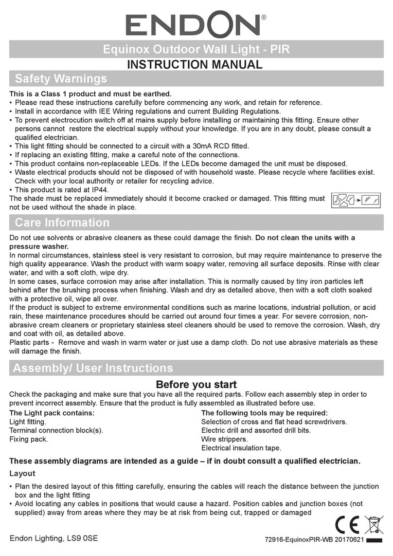 Endon Equinox PIR instruction manual