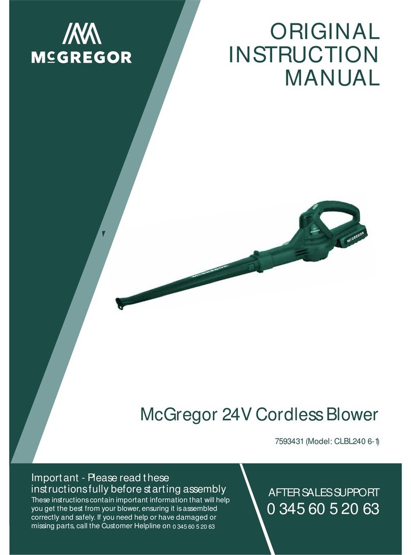McGREGOR CLBL2406-1 Original instruction manual