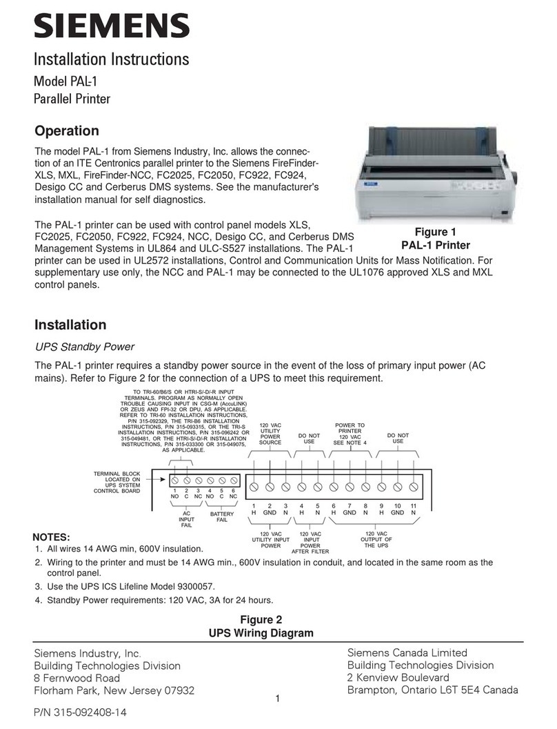 Siemens PAL-1 User manual