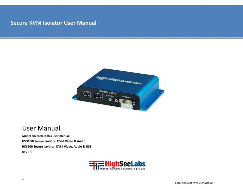 High Sec Labs HVS100 user manual
