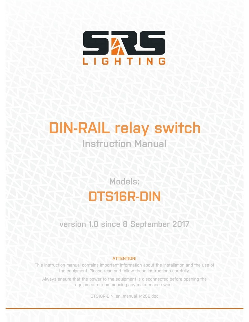 SRS Lighting DTS16R-DIN instruction manual