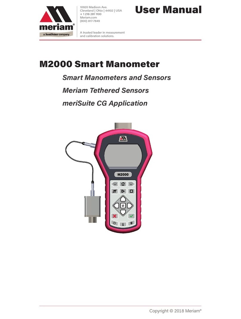 Meriam M2000 User manual Meriam M2000 User manual
