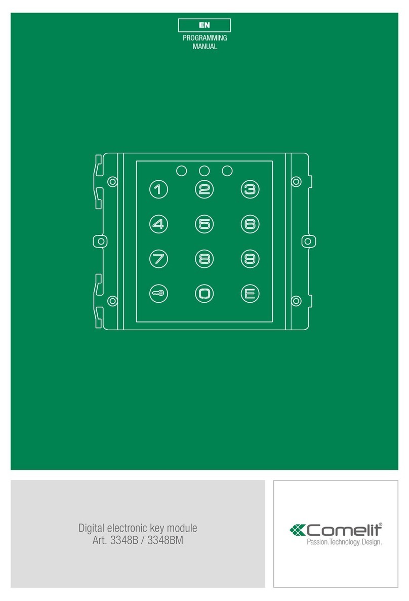 Comelit 3348B User programming manual