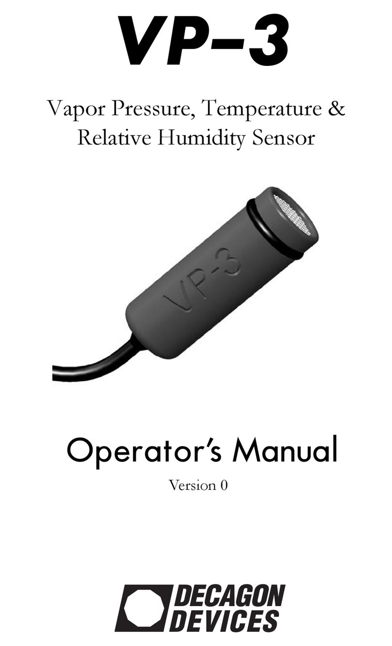 Decagon Devices VP-3 User manual