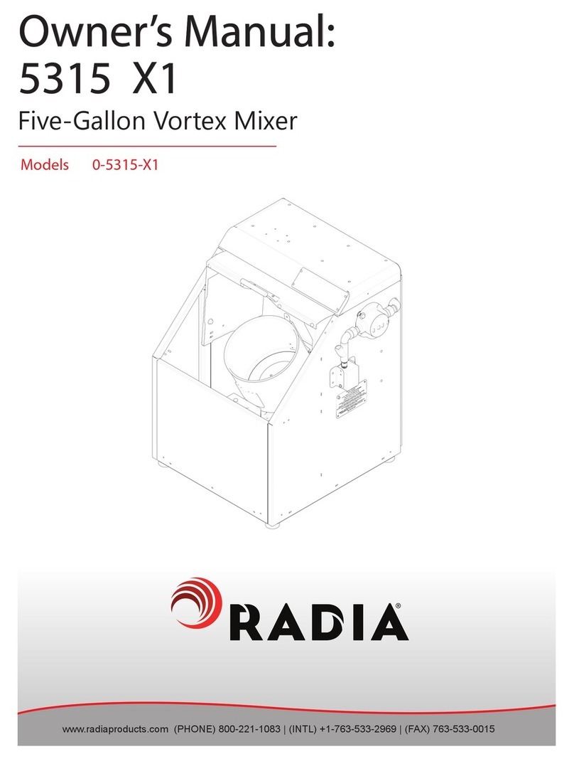 Radia 0-5315-X1 owner's manual