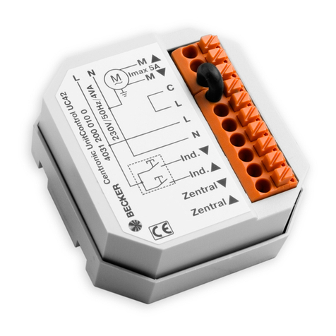 Becker Centronic UnitControl UC42 Assembly and operating instructions