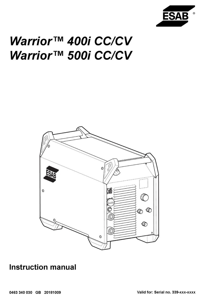 ESAB Warrior 400i CC instruction manual