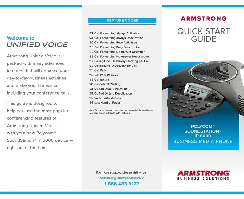 Armstrong POLYCOM SOUNDSTATION IP 6000 User manual